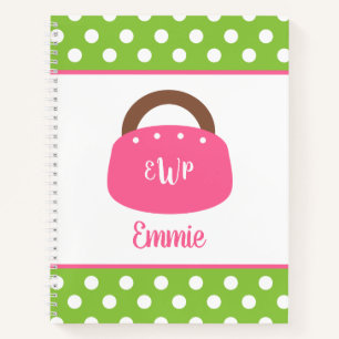 Mit Monogramm Bermuda Bag SpiralNotebook Notizblock