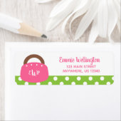 Mit Monogramm Bermuda-Beutel-Rücksendeadressen-Auf (Insitu)