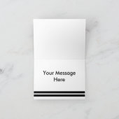 Mit Monogramm Berufliche Mehrzweckkarte (Innenseite)