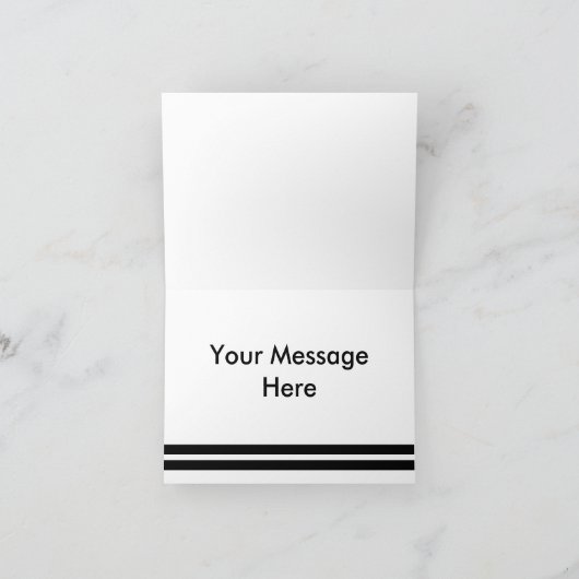 Mit Monogramm Berufliche Mehrzweckkarte (Innenseite)