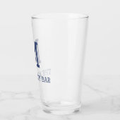 Mit Monogramm Bier Glas (Links)