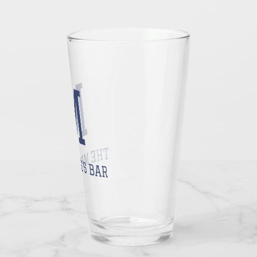 Mit Monogramm Bier Glas (Links)