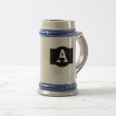 Mit Monogramm Bierglas (VorderseiteRechts)