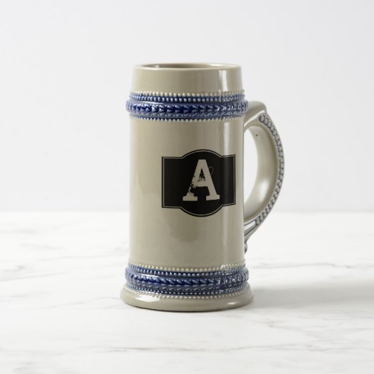 Mit Monogramm Bierglas (VorderseiteRechts)