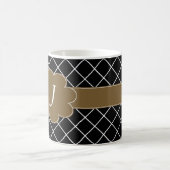 Mit Monogramm Black Diamond Kaffeetasse (Mittel)