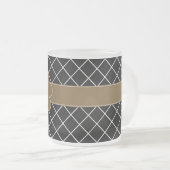 Mit Monogramm Black Diamond Mattglastasse (VorderseiteRechts)