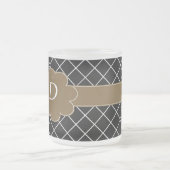 Mit Monogramm Black Diamond Mattglastasse (Mittel)