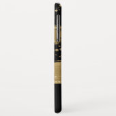 Mit Monogramm Black-Gold-Script Case-Mate iPhone Hülle (Hinten/Links)