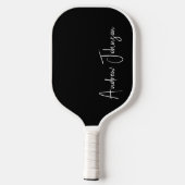 Mit Monogramm Black Pickleball Paddel Pickleball Schläger (Rückseite)
