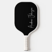 Mit Monogramm Black Pickleball Paddel Pickleball Schläger (Vorderseite)