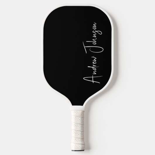 Mit Monogramm Black Pickleball Paddel Pickleball Schläger (Vorderseite)