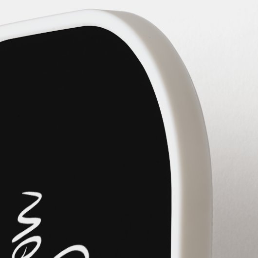 Mit Monogramm Black Pickleball Paddel Pickleball Schläger (Linke Seite)