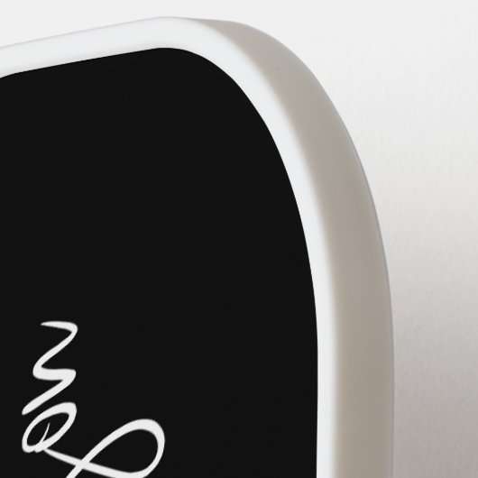 Mit Monogramm Black Pickleball Paddel Pickleball Schläger (Linke Seite)