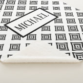 Mit Monogramm Black Rhomboid Sherpadecke (3/4)