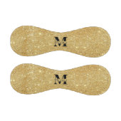 Mit Monogramm Black und 14K Gold Glitzer Baseball (Paneele)