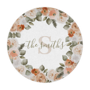 Mit Monogramm Bläschenplatine Schneidebrett