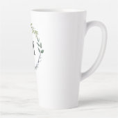 Mit Monogramm Blätter für die Wasserfarbe Grün Milchtasse (Rechts)