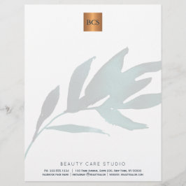 Mit Monogramm Blattgold Briefkopf