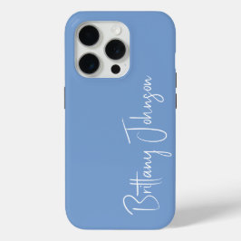 Mit Monogramm Blau Case-Mate iPhone Hülle