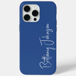 Mit Monogramm Blau Case-Mate iPhone Hülle