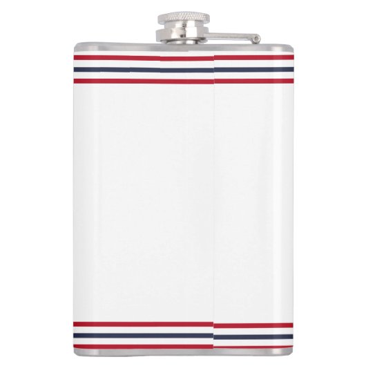 Mit Monogramm blaue blaue Krabbe Flachmann (Rückseite)