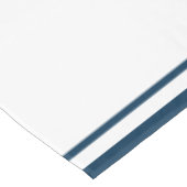 Mit Monogramm blaue Grenze Tischdecke (Schrägansicht)