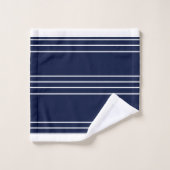 Mit Monogramm blaue Sandpipers Nautical Ba Badhandtuch Set (Waschlappen)