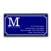 mit Monogramm blaue Straße (Vorne)