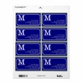 mit Monogramm blaue Straße (Vorne)