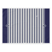 Mit Monogramm blaue Weißkrebserkrankung Tischdecke (Vorderseite (Horizontal))