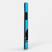 Mit Monogramm blauer Haifisch Case-Mate iPhone Hülle (Hinten/Rechts)