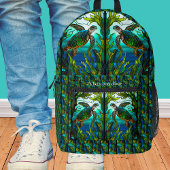 Mit Monogramm Blauer Meeresschildkröten Bedruckter Rucksack