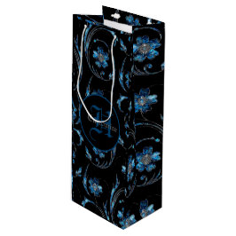 Mit Monogramm Blauer Schimmer Geschenktüte Für Weinflaschen