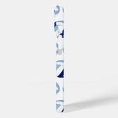 Mit Monogramm-blaues Volleyballmuster Case-Mate iPhone Hülle (Rückseite / Links)