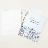 Mit Monogramm blaues Wasser Wildblume Meadow Planer (Anzeige)