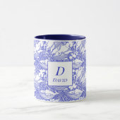 Mit Monogramm Blauwal und Weißwal Tasse (Zentrum)