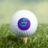 Mit Monogramm Blue Wave Golf Ball (Insitu T-Shirt)