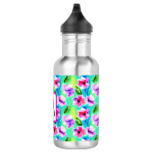 Mit Monogramm Blume Edelstahlflasche (Rechts)