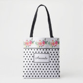 Mit Monogramm Blume Tasche (Vorderseite)