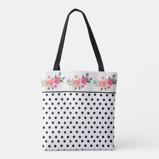 Mit Monogramm Blume Tasche (Rückseite)