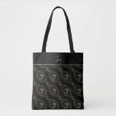 Mit Monogramm Blumenmuster Tasche (Vorderseite)