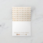 Mit Monogramm Blush Dream Catcher Wedding Danke (Innenseite)