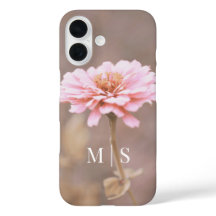 Mit Monogramm Blush Pink Montana Wildblume