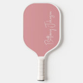 Mit Monogramm Blush Pink Pickleball Paddel Pickleball Schläger (Rückseite)
