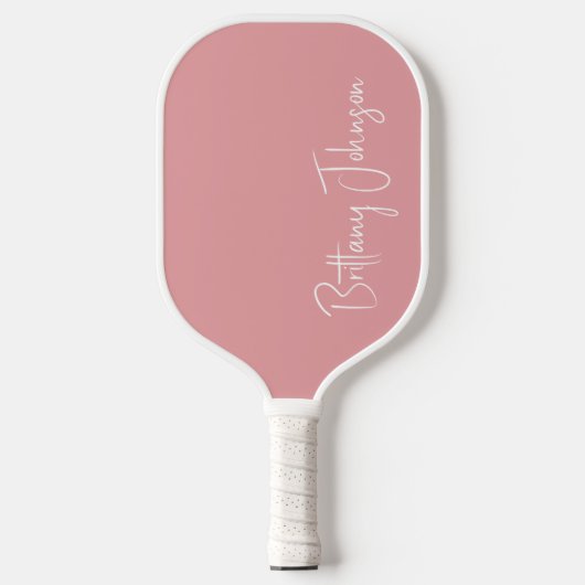 Mit Monogramm Blush Pink Pickleball Paddel Pickleball Schläger (Vorderseite)