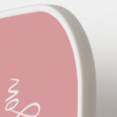 Mit Monogramm Blush Pink Pickleball Paddel Schläger (Linke Seite)