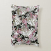 Mit Monogramm Blütenakzent Dekokissen (Rückseite(Vertikal))