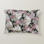 Mit Monogramm Blütenakzent Dekokissen (Rückseite)