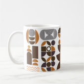 Mit Monogramm bohischer Stil mit bunten geometrisc Kaffeetasse (Links)