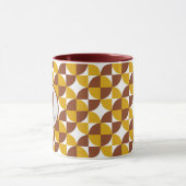 Mit Monogramm bohischer Stil mit bunten geometrisc Tasse (Zentrum)
